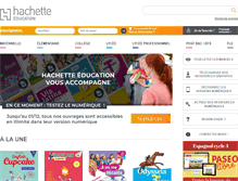 Tablet Screenshot of enseignants.hachette-education.com