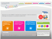 Tablet Screenshot of connect-prof.hachette-education.com