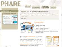 Tablet Screenshot of phare-prof.hachette-education.com